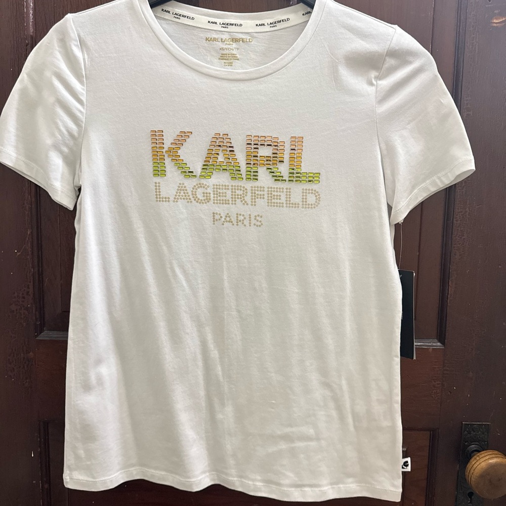 Karl Lagerfeld Paris White T-Shirt